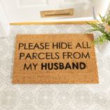 Please Hide All Parcels From My Husband Doormat