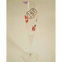 Special Birthday Lips Single Flutes 18th
