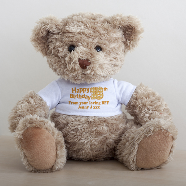 18th Birthday Personalised Honey Bear