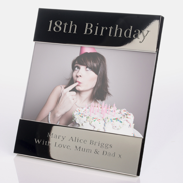 Engraved 18th Birthday Photo Frame