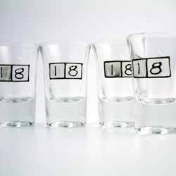 Age Shot Glasses 18