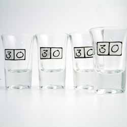 Age Shot Glasses 30
