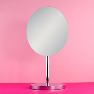 Oval Chrome Vanity Mirror Product Image