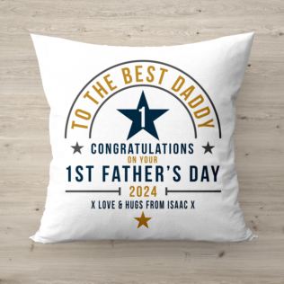 Personalised First Father's Day Cushion Product Image