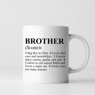 Personalised Definition Brother Mug Product Image