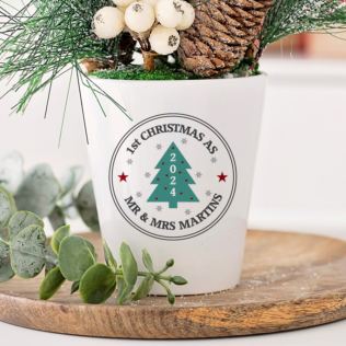 Personalised Christmas Tree Plant Pot Product Image