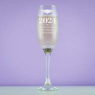Personalised Graduation Prosecco Glass Product Image