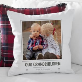 Personalised Grandchildren Photo Upload Cushion Product Image