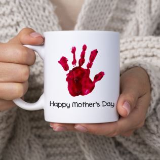 Happy Mother's Day Babys Personalised Handprint Mug Product Image