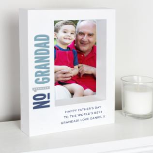 Personalised No.1 Grandad 5x7 Box Photo Frame Product Image