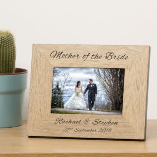 Personalised Mother Of The Bride Wooden Photo Frame Product Image