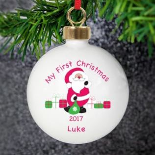 Personalised Bauble - Baby's First Christmas Product Image