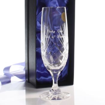 Engraved Champagne Flute