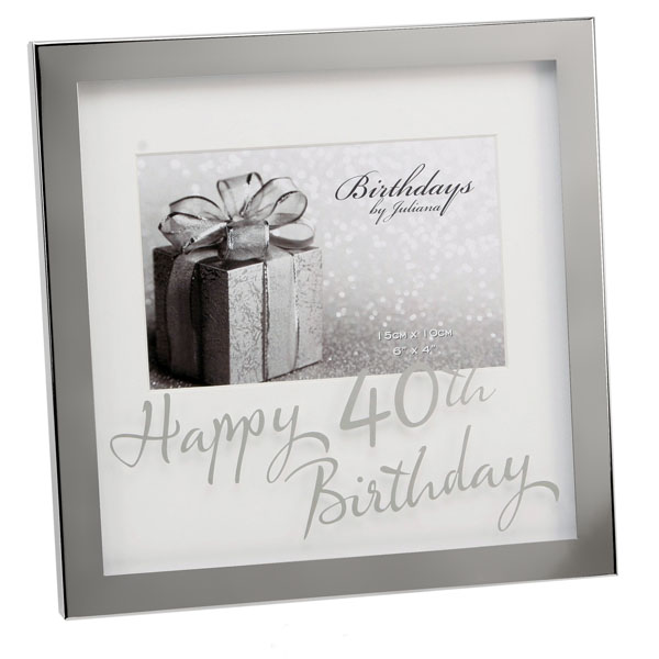 Happy 40th Birthday Photo Frame - 14.99 Happy 40th Birthday Photo Frame