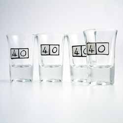 Age Shot Glasses 40