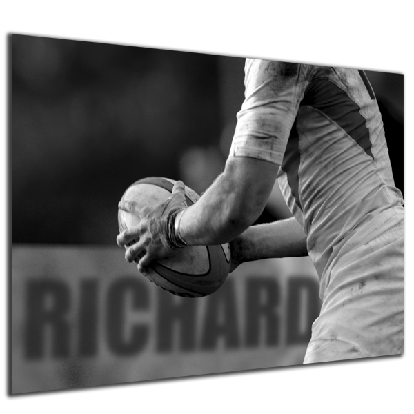 Personalised Rugby Poster Black Frame