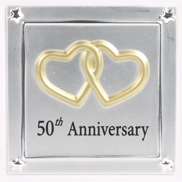 Gold 50th Wedding Anniversary Photo Album