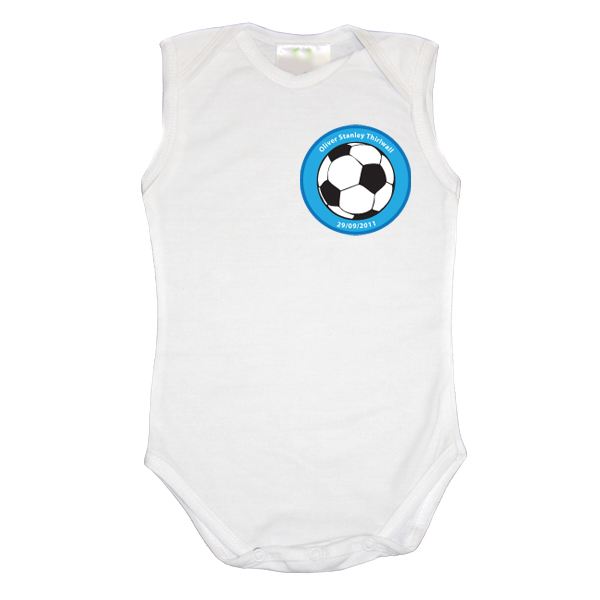 Personalised Football Baby Grow The Gift Experience