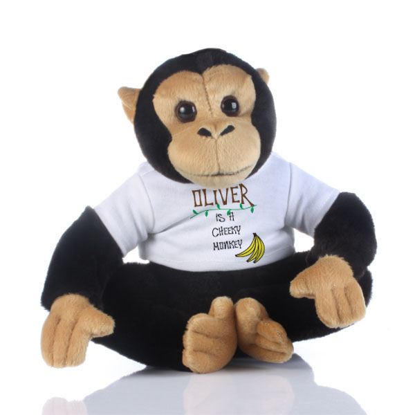 Personalised Cheeky Monkey Soft Toy The Gift Experience