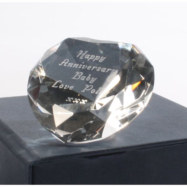 Engraved Crystal Heart Paperweight The Gift Experience