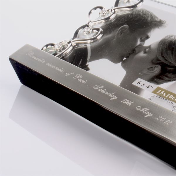 Engraved Five Hearts Photo Frame The Gift Experience