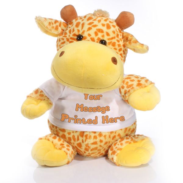 Extra Large Personalised Giraffe Soft Toy The Gift Experience
