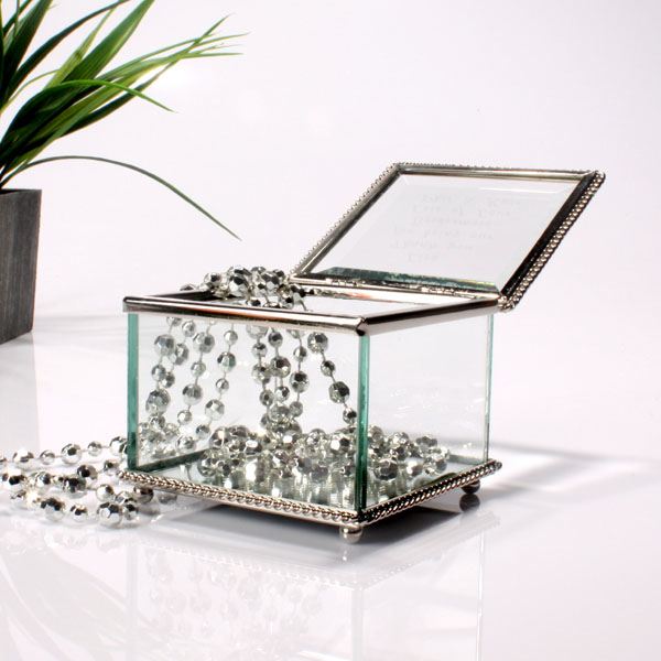 Engraved Glass Trinket Box The Gift Experience