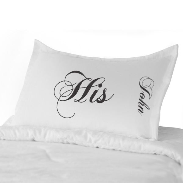 Personalised His & Hers Pillowcases The Gift Experience