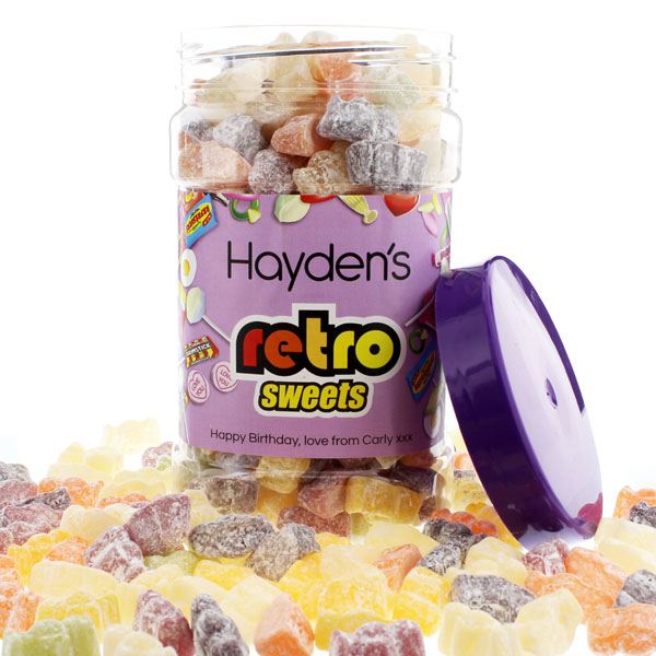 Personalised Jelly Babies Sweet Jar The Gift Experience