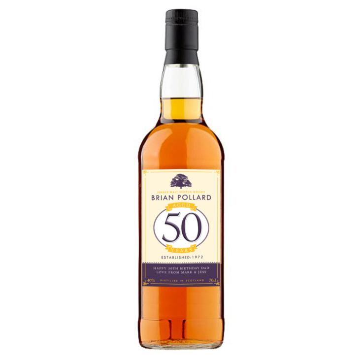 Personalised Birthday Single Malt Whisky product image