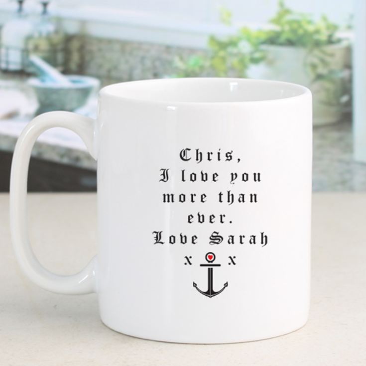 Love Anchor Personalised Mug product image