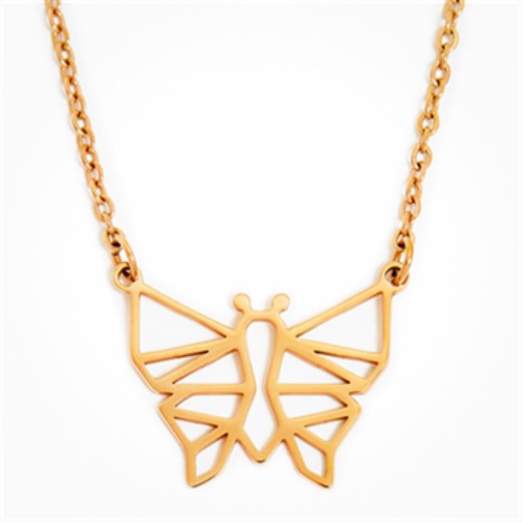 Geometric Butterfly Necklace product image