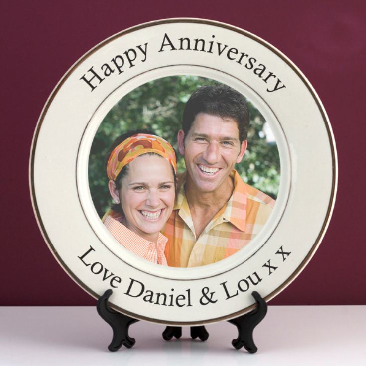 Personalised Wedding Anniversary Photo Plate product image