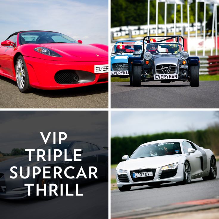 VIP Triple Supercar Thrill product image