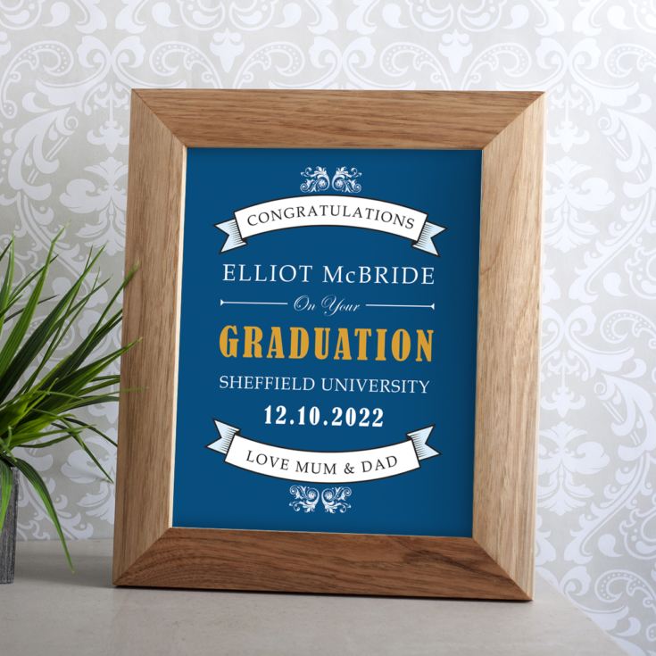 Personalised Graduation Framed Print product image