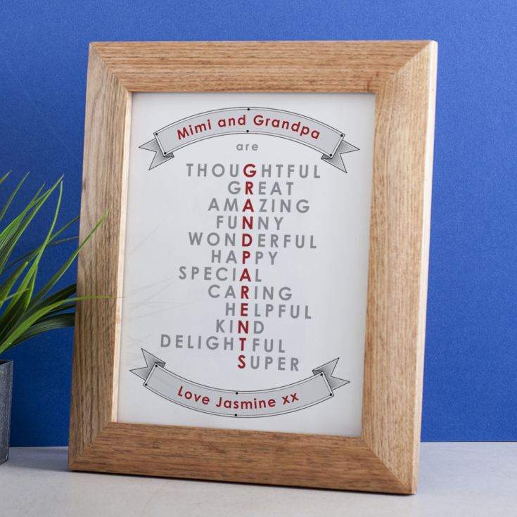 Personalised Grandparent Framed Print product image