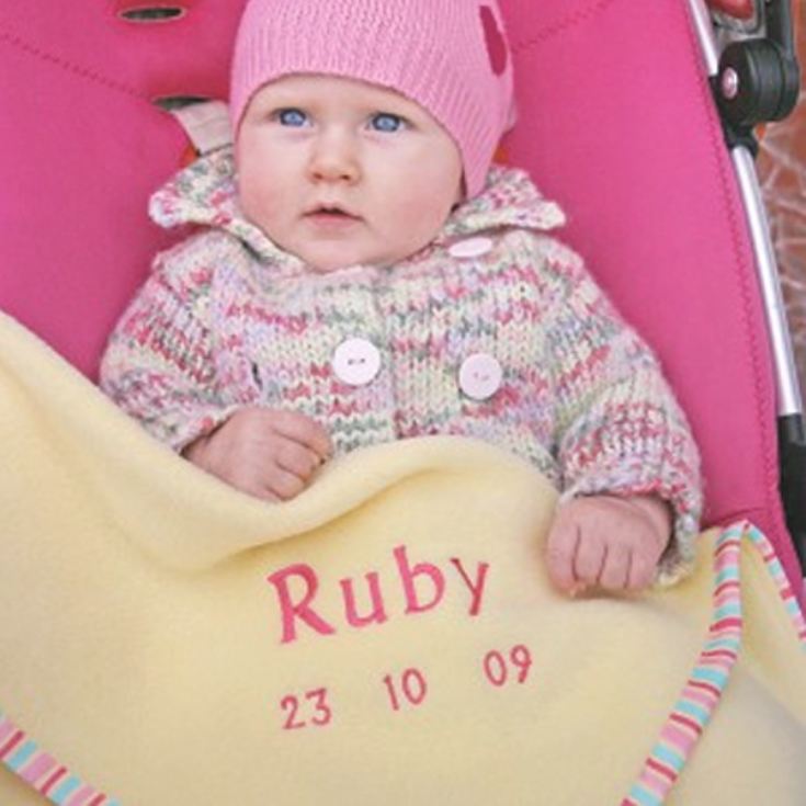Personalised Embroidered Baby Blankets product image