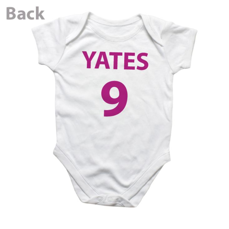 Personalised Football Baby Grow product image
