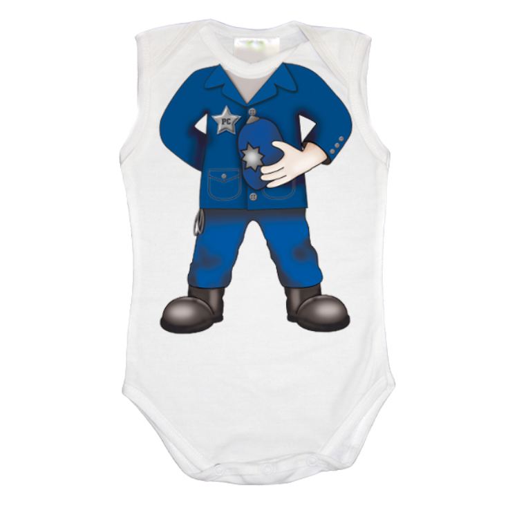 Personalised Police Officer Baby Grow product image