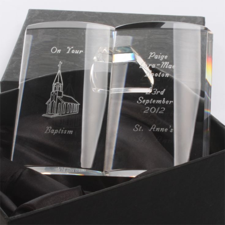 Personalised Crystal Baptism Bible product image