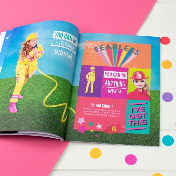 Personalised You Can Be Anything Barbie Book product image