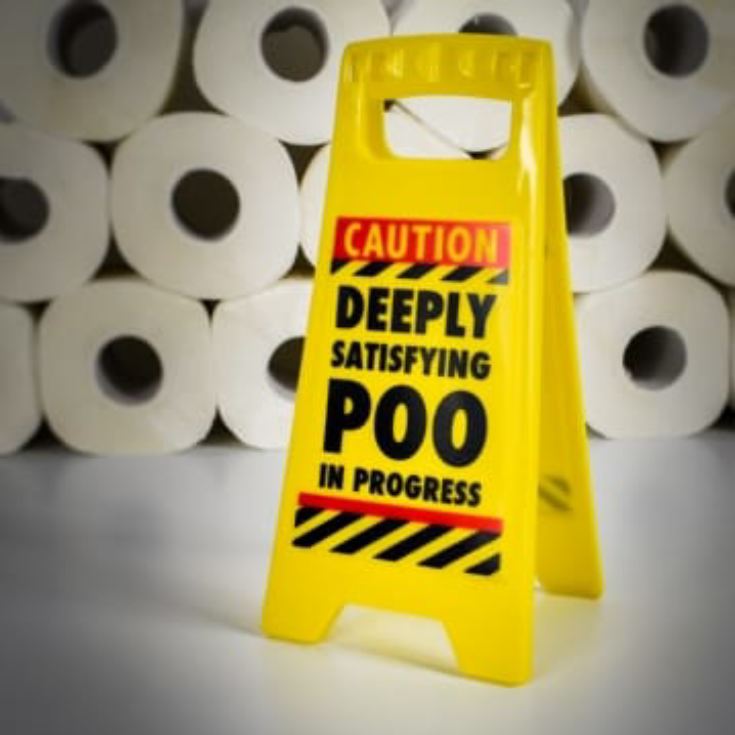 Funny Warning Sign - Satisfying Poo product image