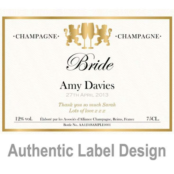 Bride Personalised Champagne product image