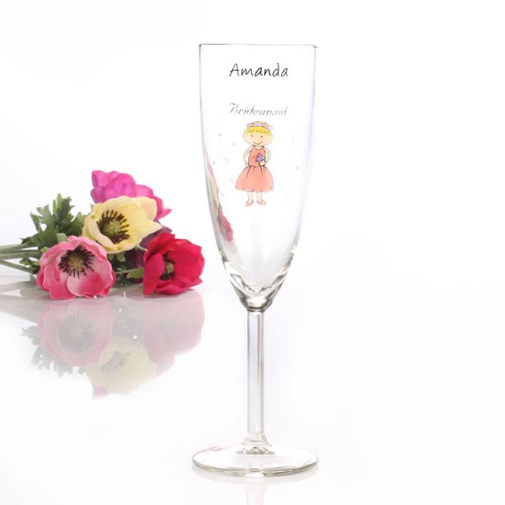 Cartoon Character Champagne Flute product image
