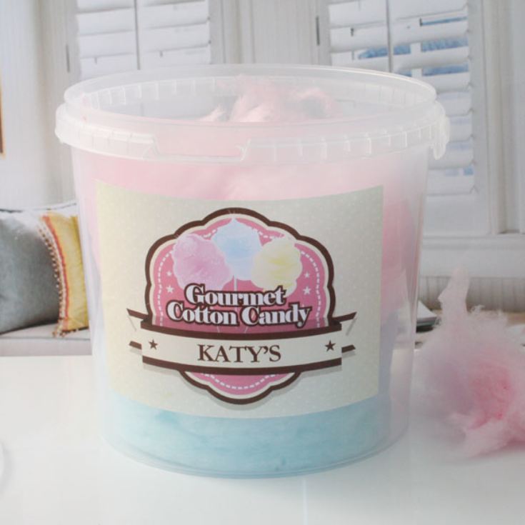 Personalised Bucket of Candy Floss - 8 Flavours product image