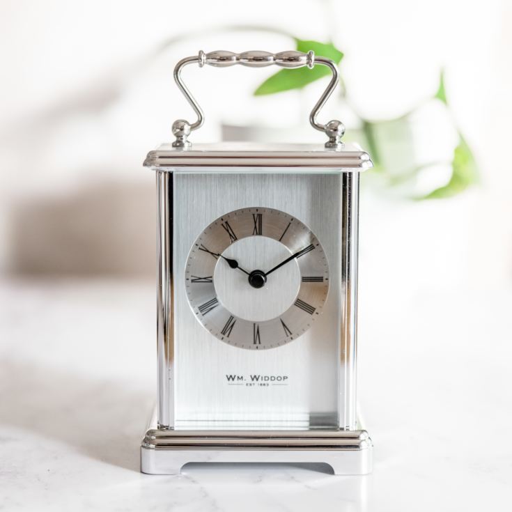 Personalised Silver Finish Carriage Clock product image