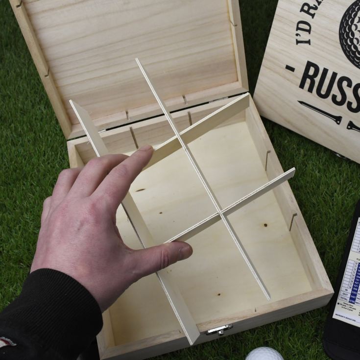 Personalised Golfers Storage Box product image