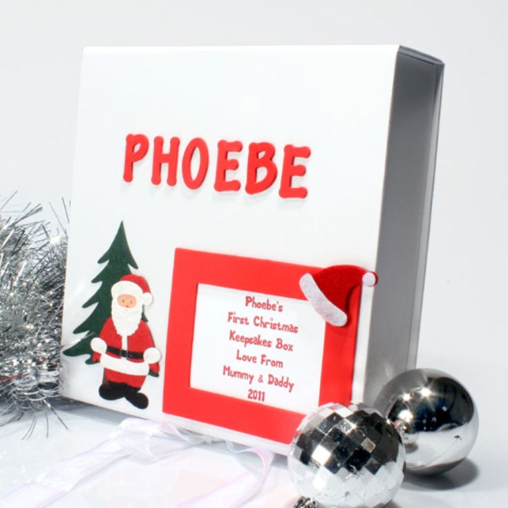 Personalised 1st Christmas Memory Box product image