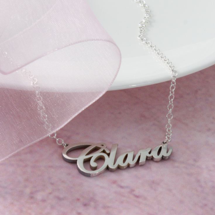 Solid Silver Name Necklace product image