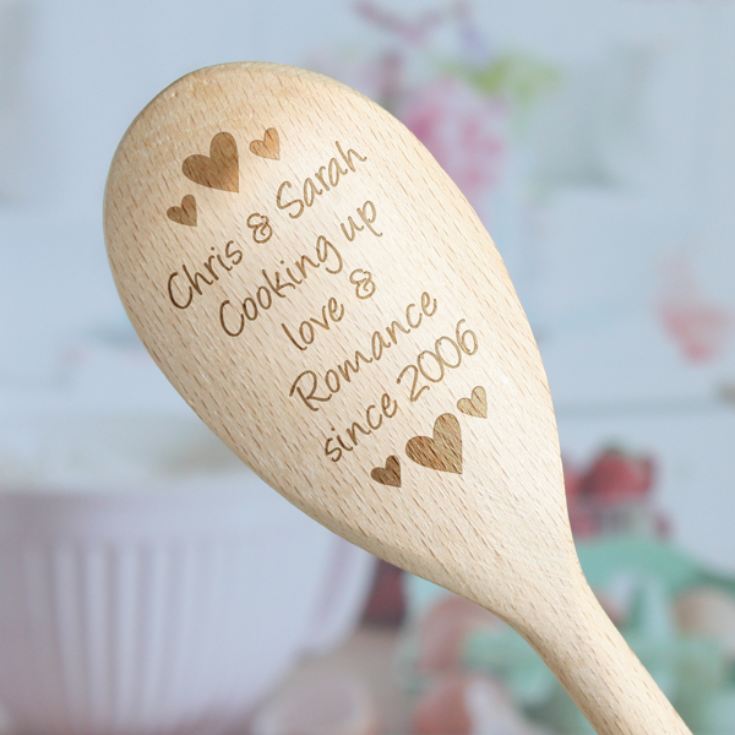 Cooking Up Love Personalised Wooden Spoon product image
